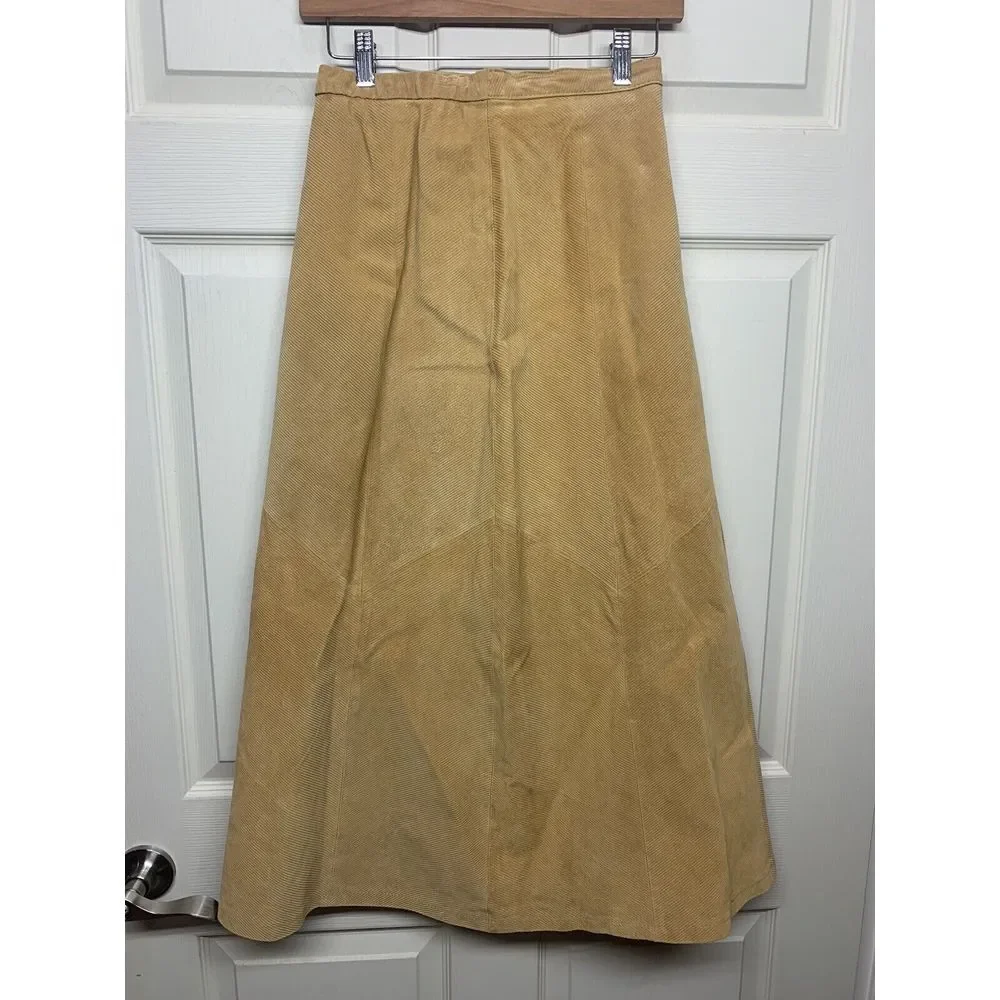 Terry Lewis Skirt Classic Luxuries Women's 100% Genuine Leather‎ Lined Size 6